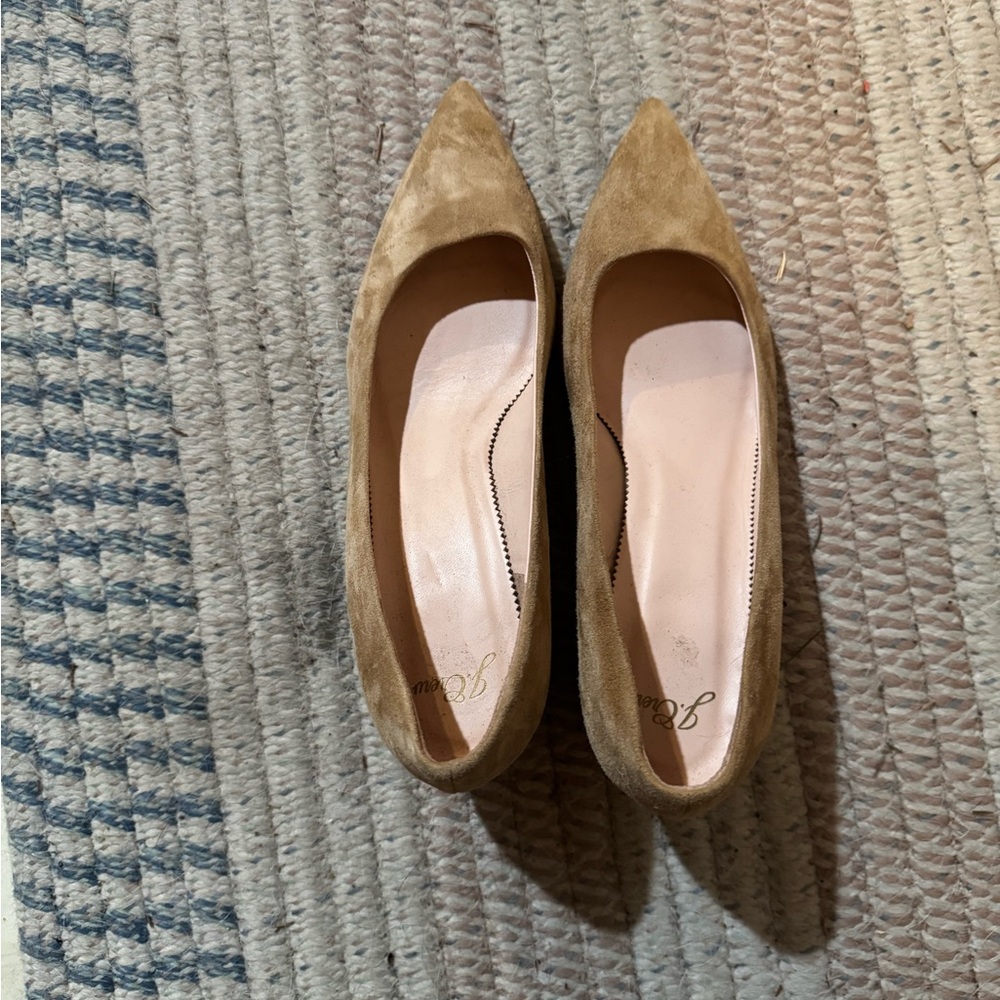 Suede J crew Heels